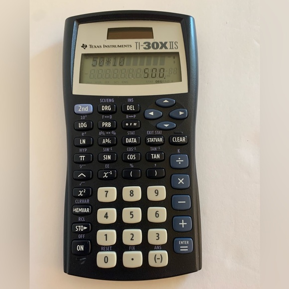 TEXAS INSTRUMENTS TI-30XIIS Scientific Calculator WORS Used School Math Students - Picture 3 of 9
